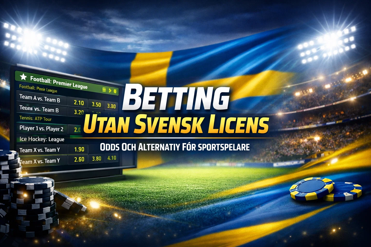 Betting utan svensk licens – alternativ för sportspelare